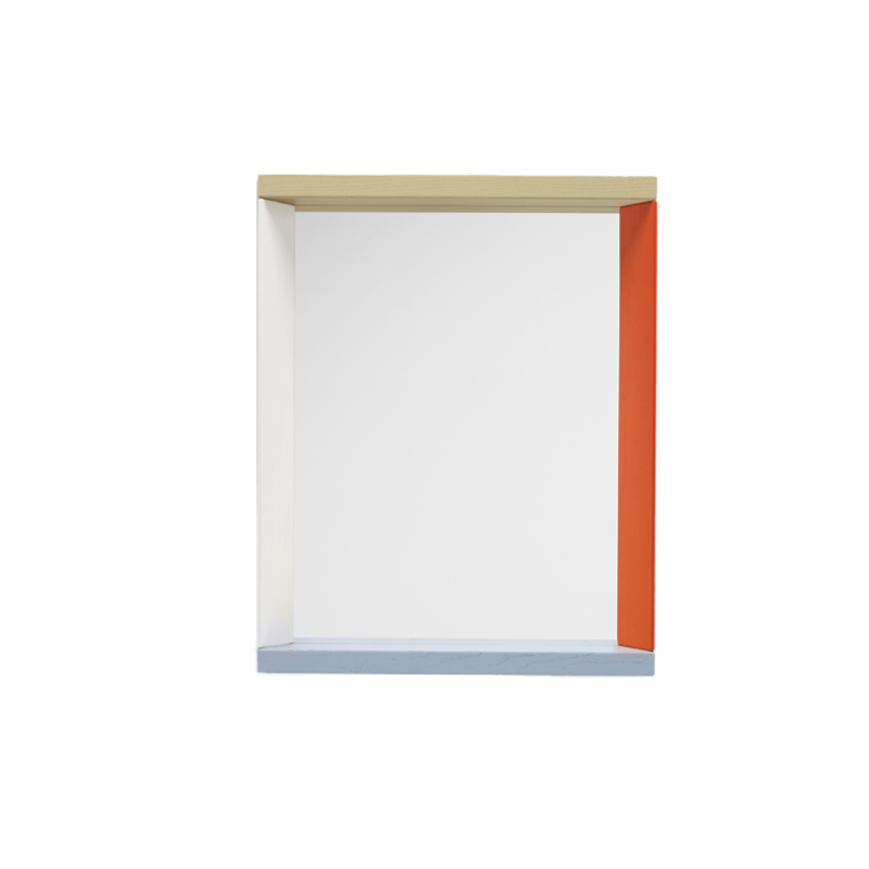 Miroir COLOUR FRAME small Bleu/orange
