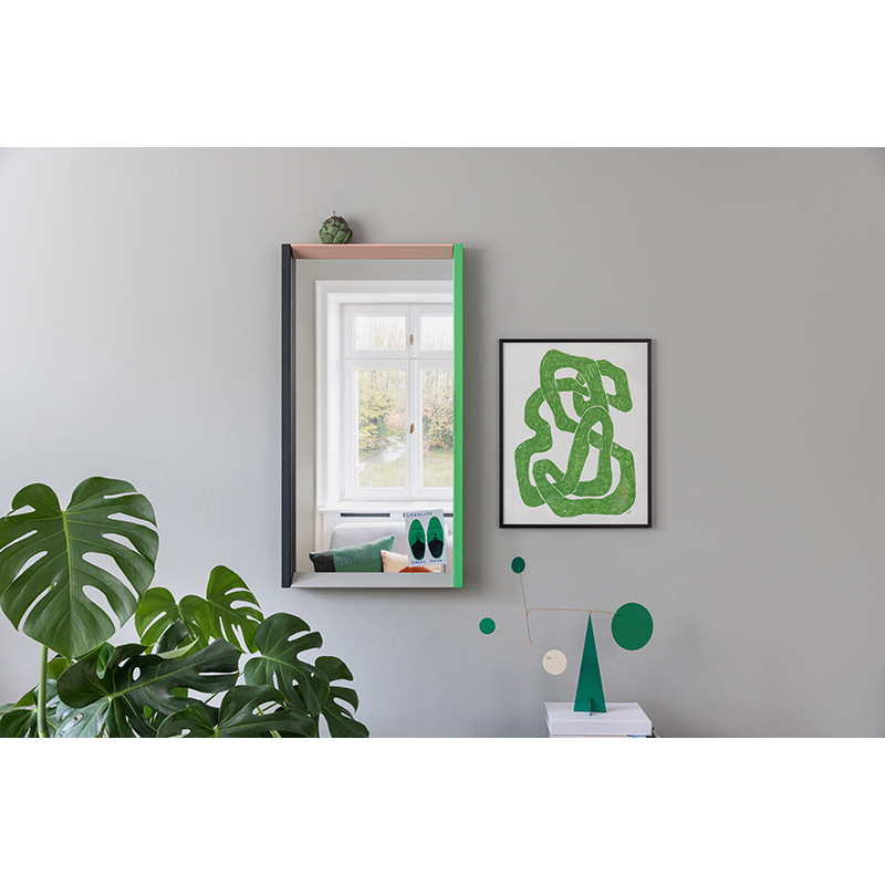 Miroir Miroir COLOUR FRAME medium Bleu/orange VITRA