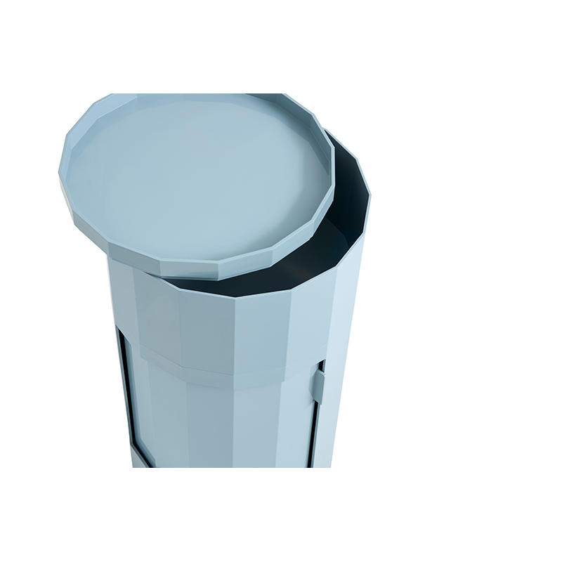 Meuble de rangement FACET CABINET HIGH Coquille d'oeuf HAY