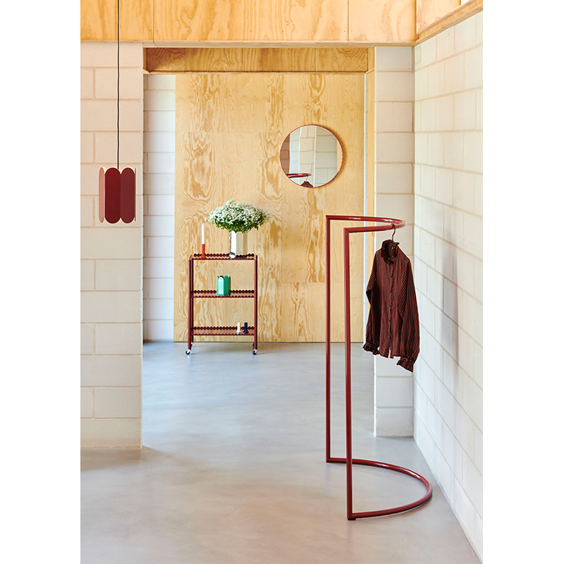 Porte-manteau Porte-manteau COLOUR RACK C SHAPE Rouge marron HAY
