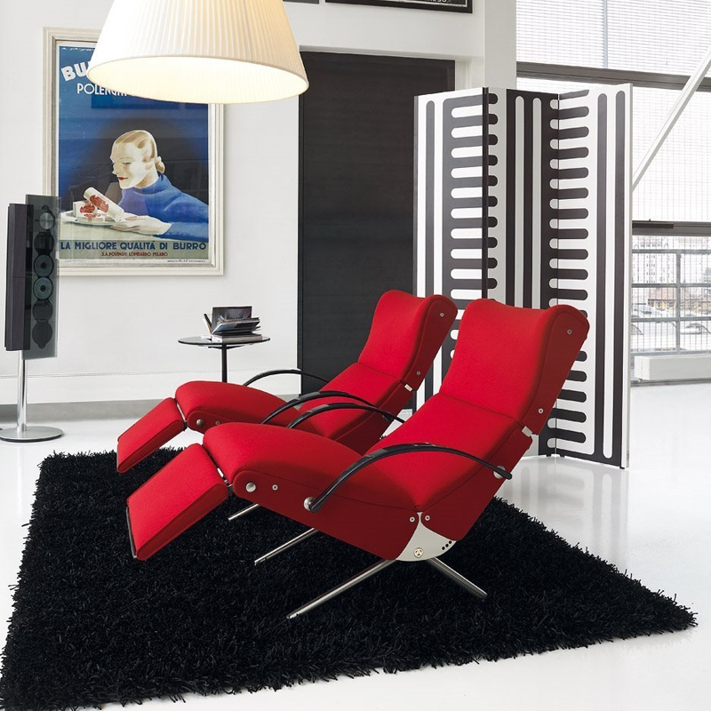 Fauteuil P40 Rouge LN3C TECNO