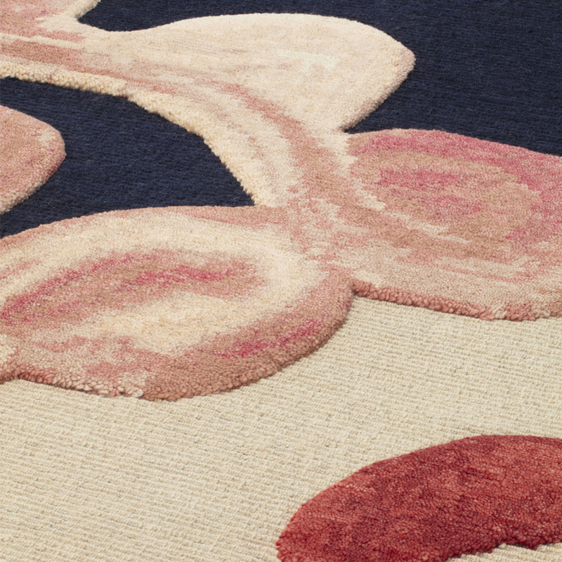 Tapis Tapis RUDE TIDDLY BITS Bleu foncé CC-TAPIS