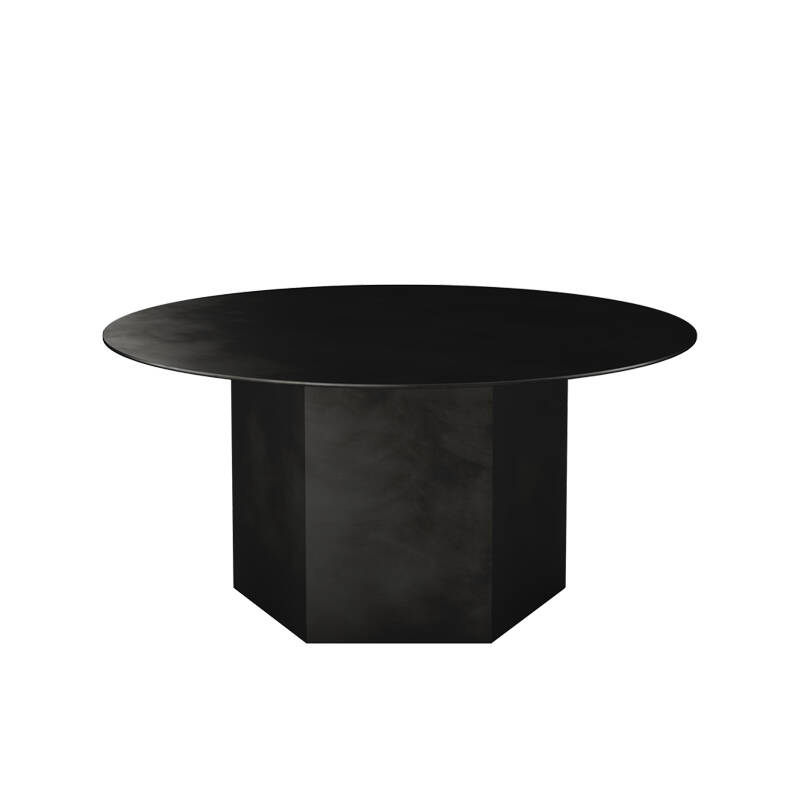 Table basse EPIC STEEL Ø 80 Noir Minuit GUBI