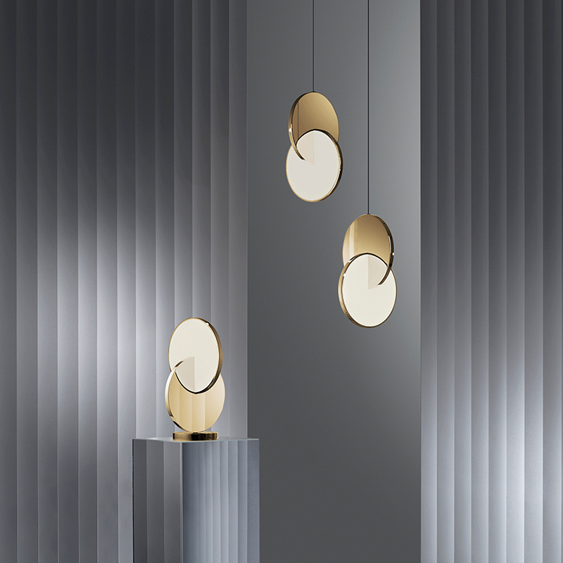 Lampe à poser ECLIPSE TABLE LAMP Laiton poli LEE BROOM