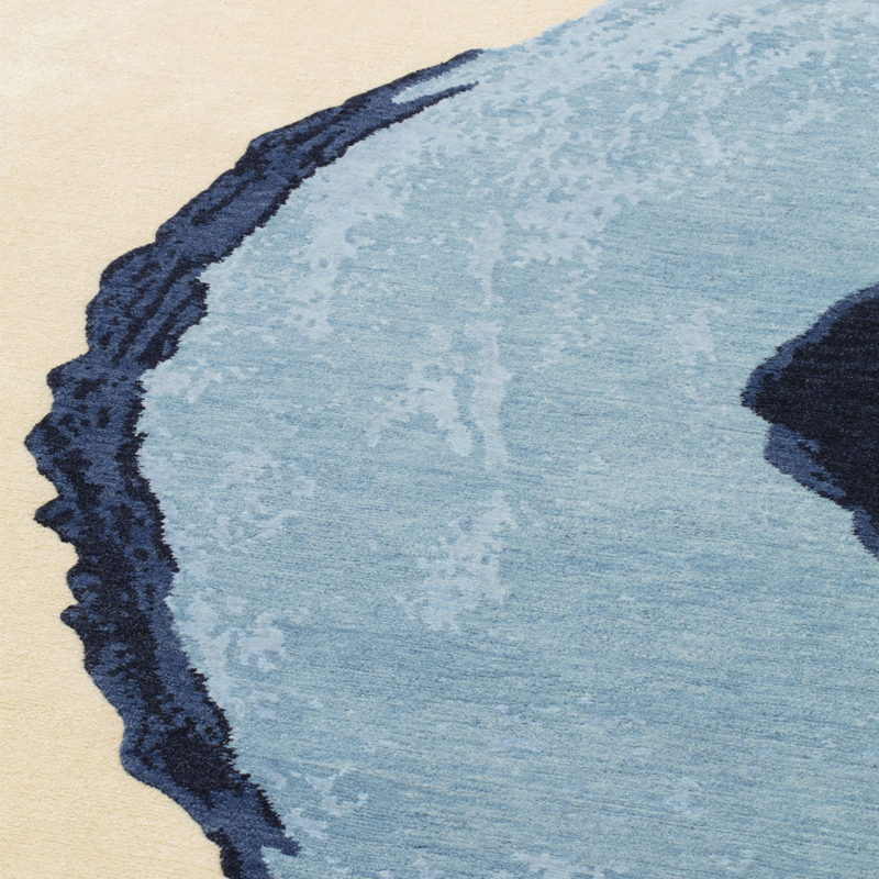 Tapis Tapis RUDE BLUE TIT Bleu clair CC-TAPIS