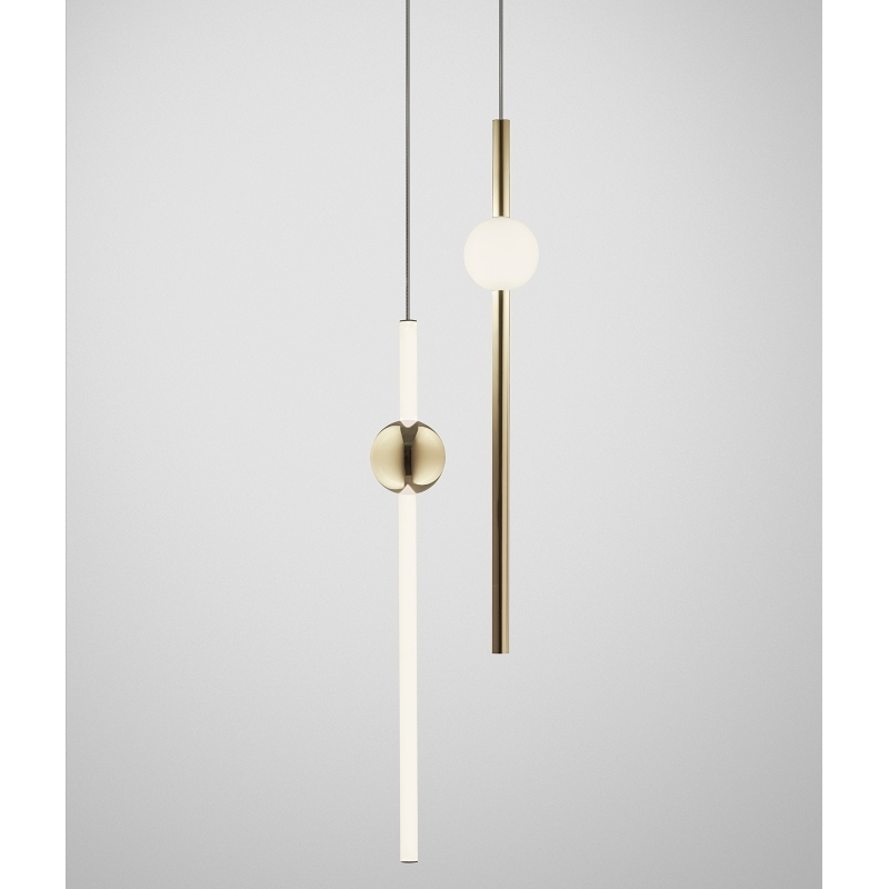 Suspension ORION TUBE LIGHT Doré LEE BROOM
