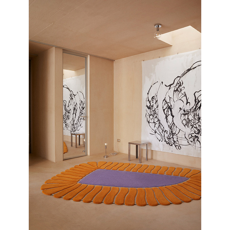 Tapis Tapis M'AMA NON M'AMA MEDIUM Orange/Violet CC-TAPIS