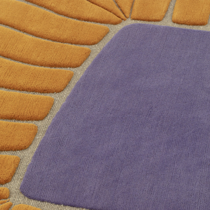 Tapis Tapis M'AMA NON M'AMA SMALL Orange/Violet CC-TAPIS