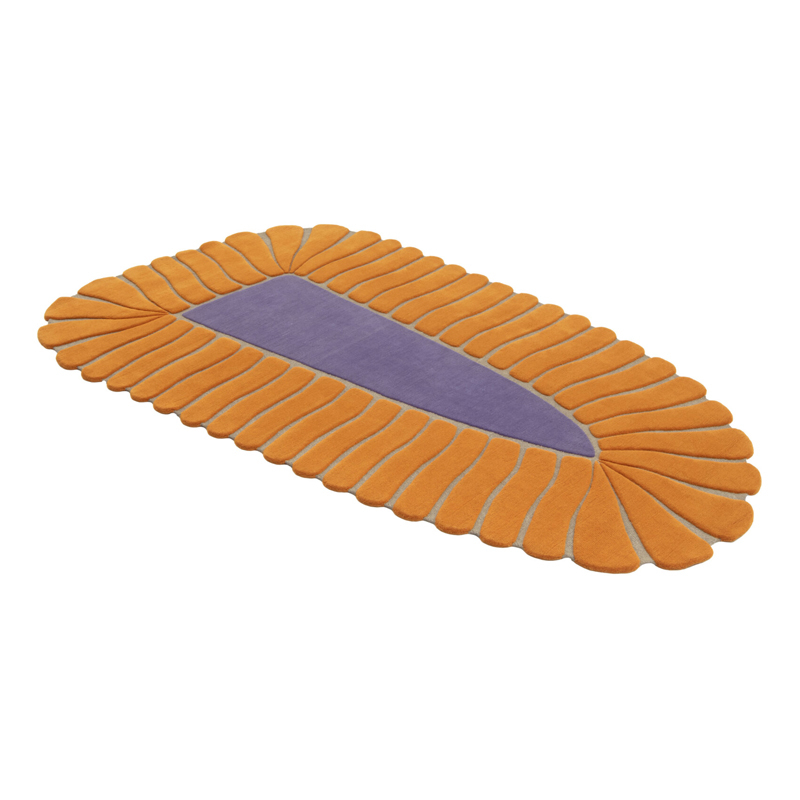 Tapis Tapis M'AMA NON M'AMA SMALL Orange/Violet CC-TAPIS