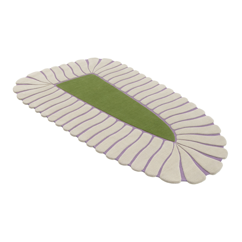 Tapis M'AMA NON M'AMA SMALL Perle/Olive