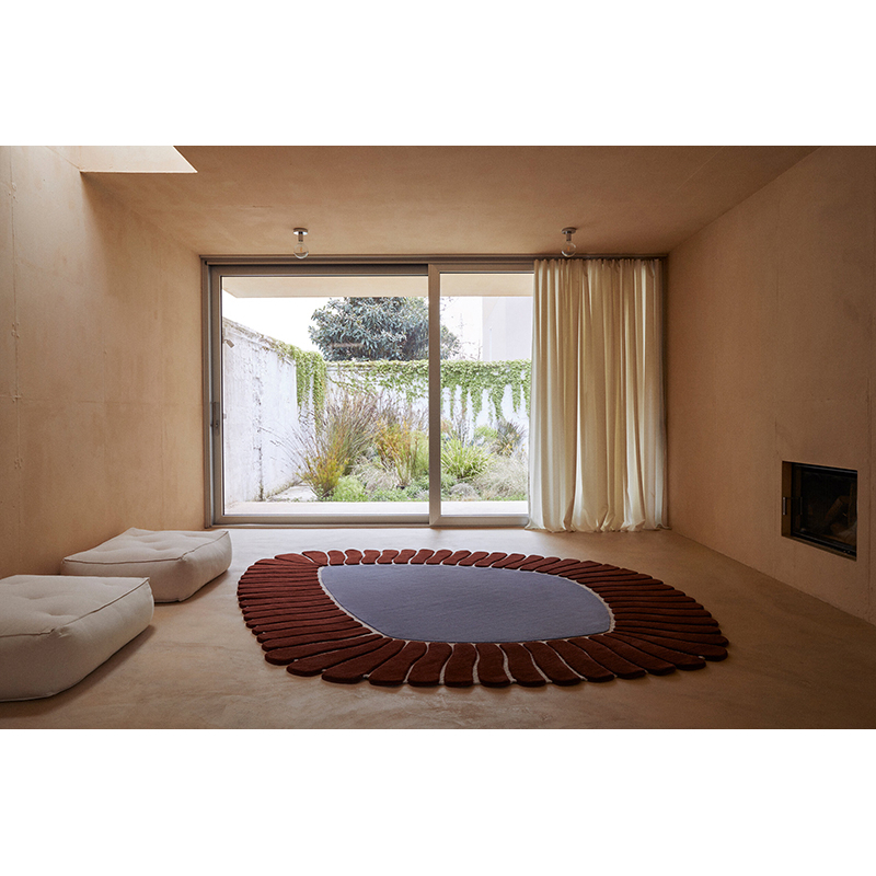 Tapis Tapis M'AMA NON M'AMA LARGE Orange/Violet CC-TAPIS