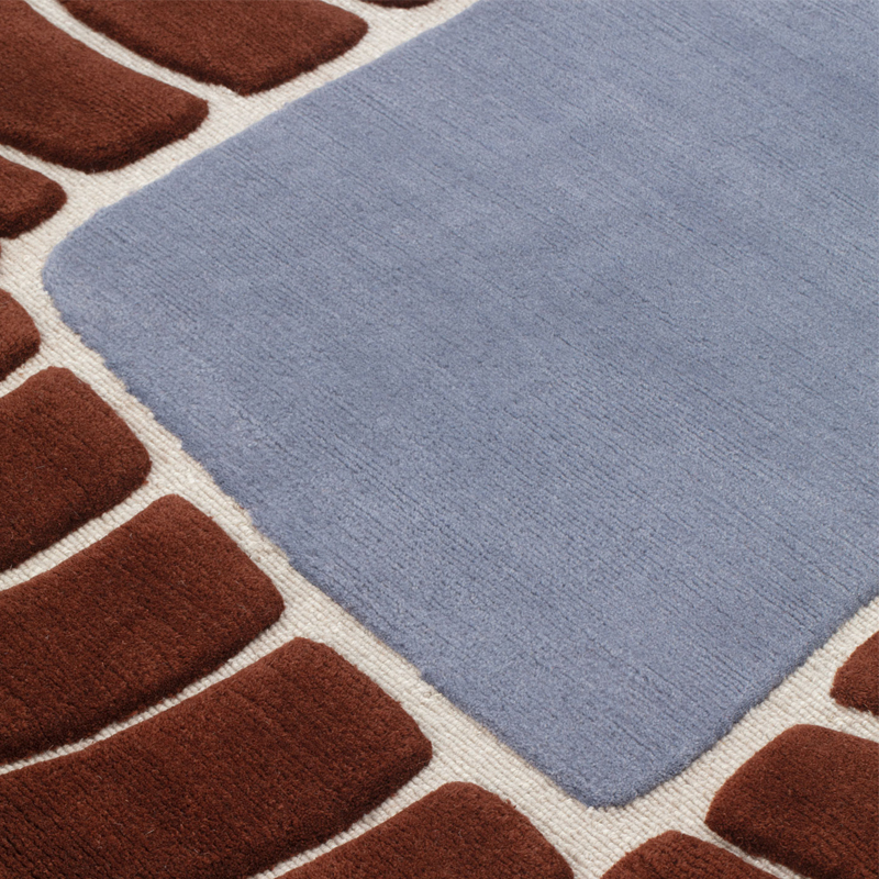 Tapis Tapis M'AMA NON M'AMA LARGE Moka/Lila CC-TAPIS