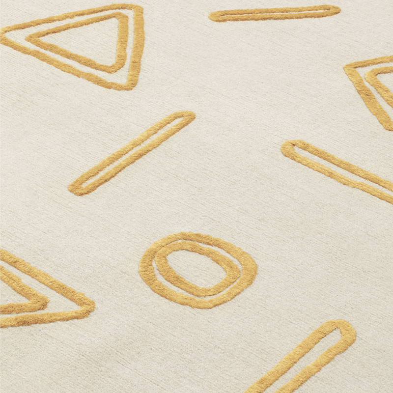 Tapis Tapis NAÏF GEOMETRIES Jaune CC-TAPIS