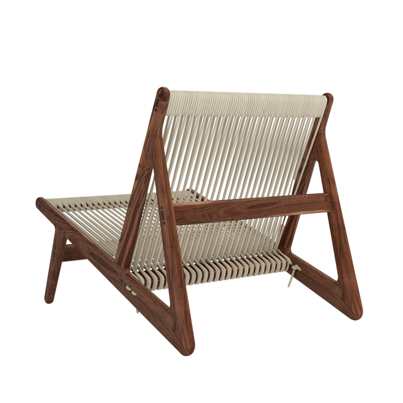 Fauteuil extérieur MR01 INITIAL Noyer GUBI