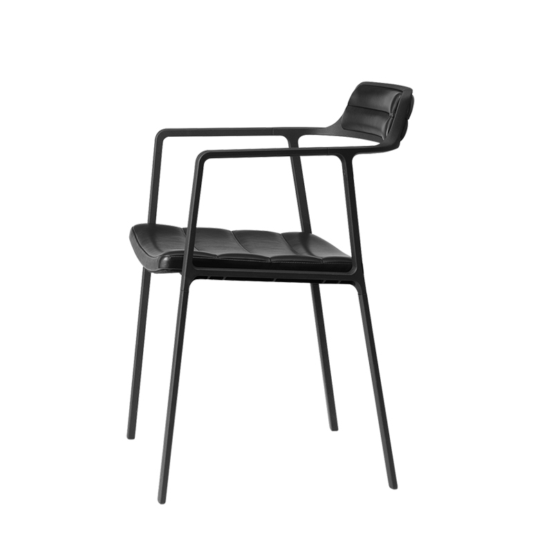 Chaise VIPP451 Cuir noir/ noir VIPP