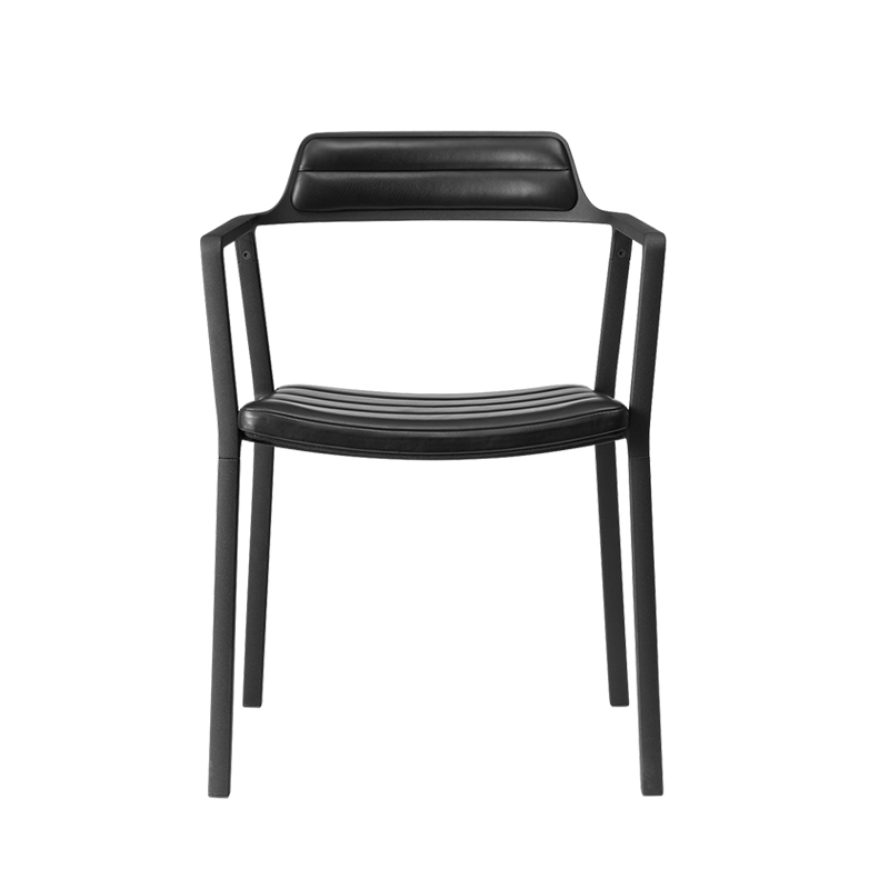 Chaise VIPP451 Cuir noir/ noir VIPP