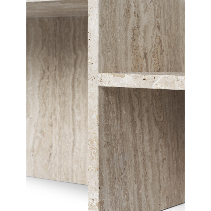 Table basse DISTINCT Travertin Travertin FERM LIVING