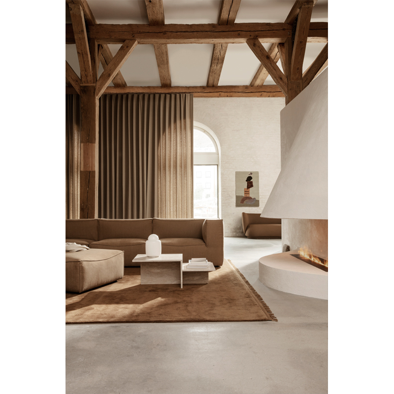 Table basse DISTINCT Travertin Travertin FERM LIVING