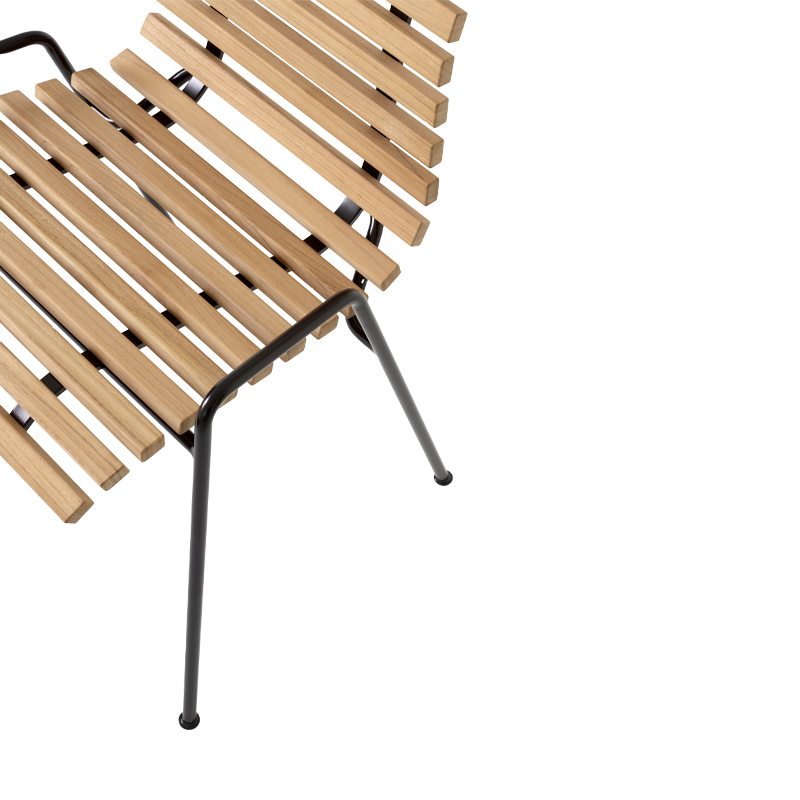 Chaise extérieur Chaise RFH RD4 Teck AND TRADITION