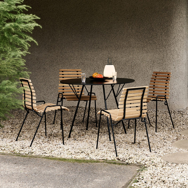 Chaise extérieur Chaise RFH RD4 Teck AND TRADITION