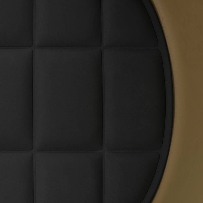 Coussin Lot de 2 galettes d'assise AÏKU Noir MDF