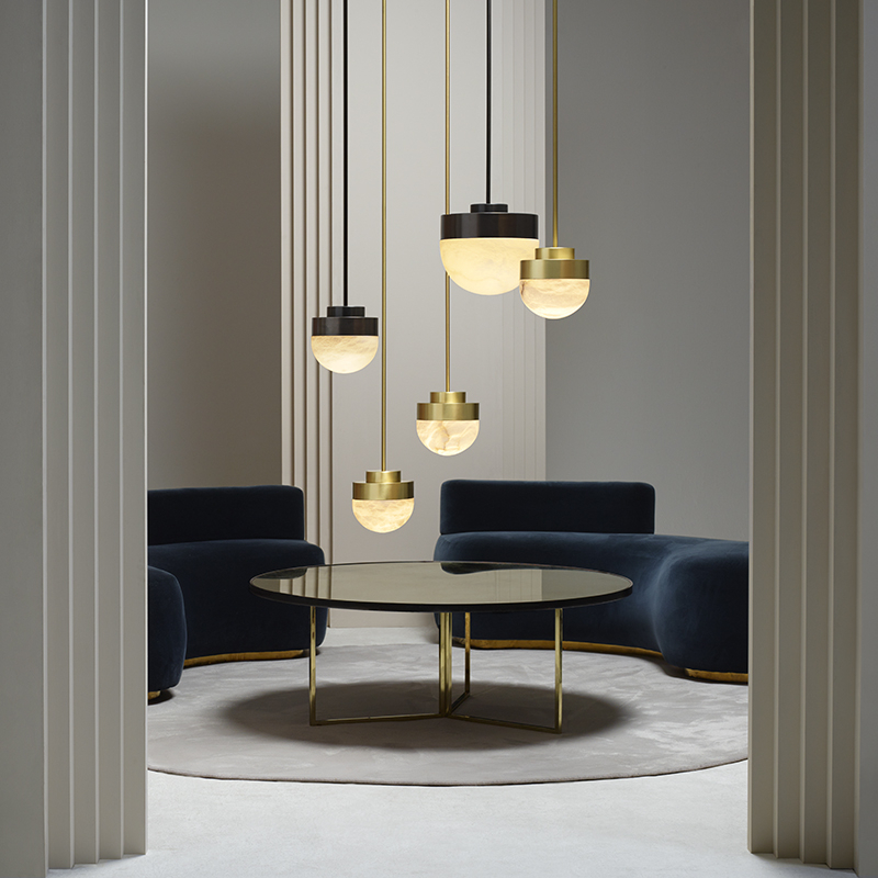 Suspension LUCID 200 Laiton satiné CTO LIGHTING