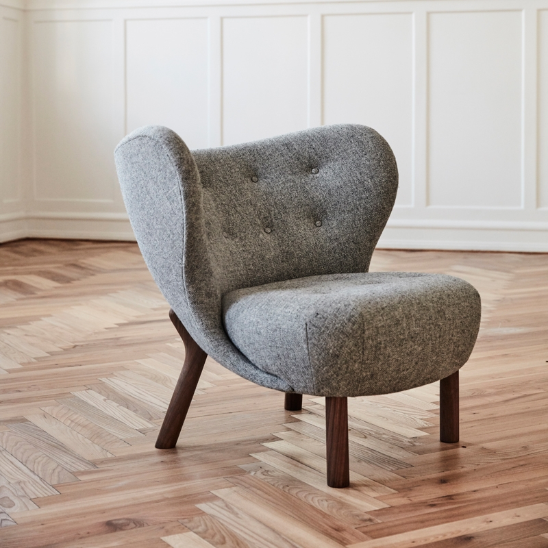 Fauteuil LITTLE PETRA VB1 Hallingdal Gris 130 AND TRADITION
