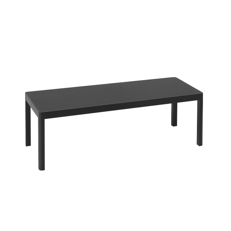 Table basse WORKSHOP TABLE 120x43 Lino noir/ chêne teinté noir  MUUTO
