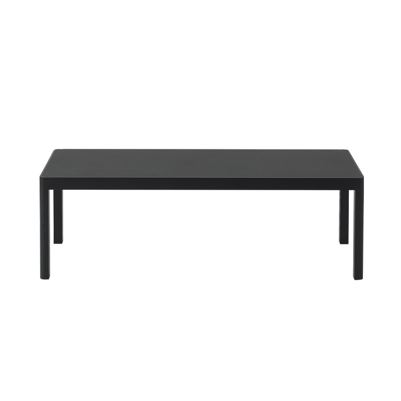 Table basse WORKSHOP TABLE 120x43 Lino noir/ chêne teinté noir  MUUTO