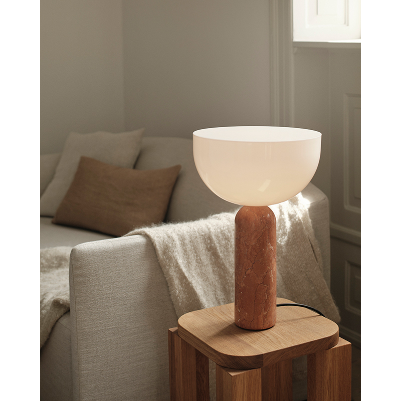 Lampe à poser KIZU Large Marbre Breccia Pernice NEW WORKS
