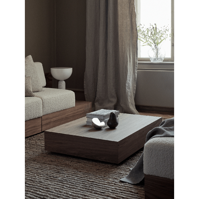 Table basse MASS WIDE avec tiroir Noyer NEW WORKS