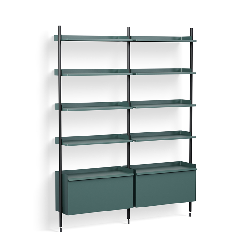 Etagère PIER SYSTEM 122 Bleu/ noir HAY