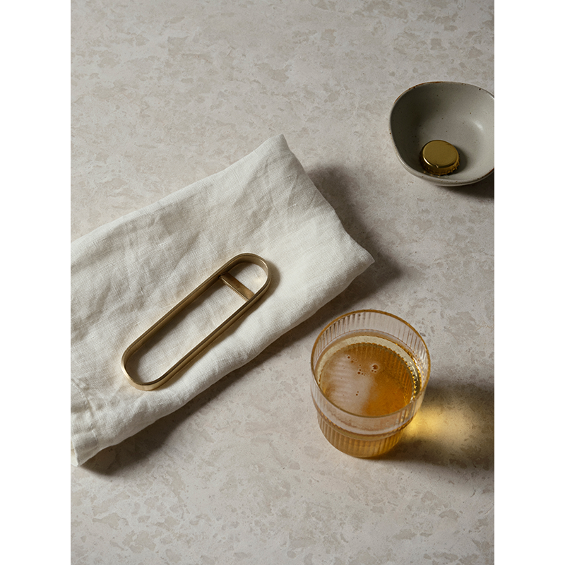 Carafe & verre Set de 4 verres RIPPLE Transparent FERM LIVING