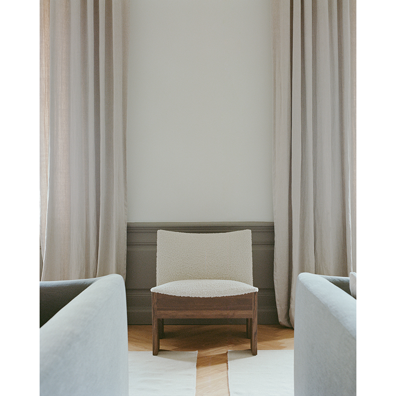 Fauteuil TENON Chêne fumé/ Drake Spacedust NEW WORKS
