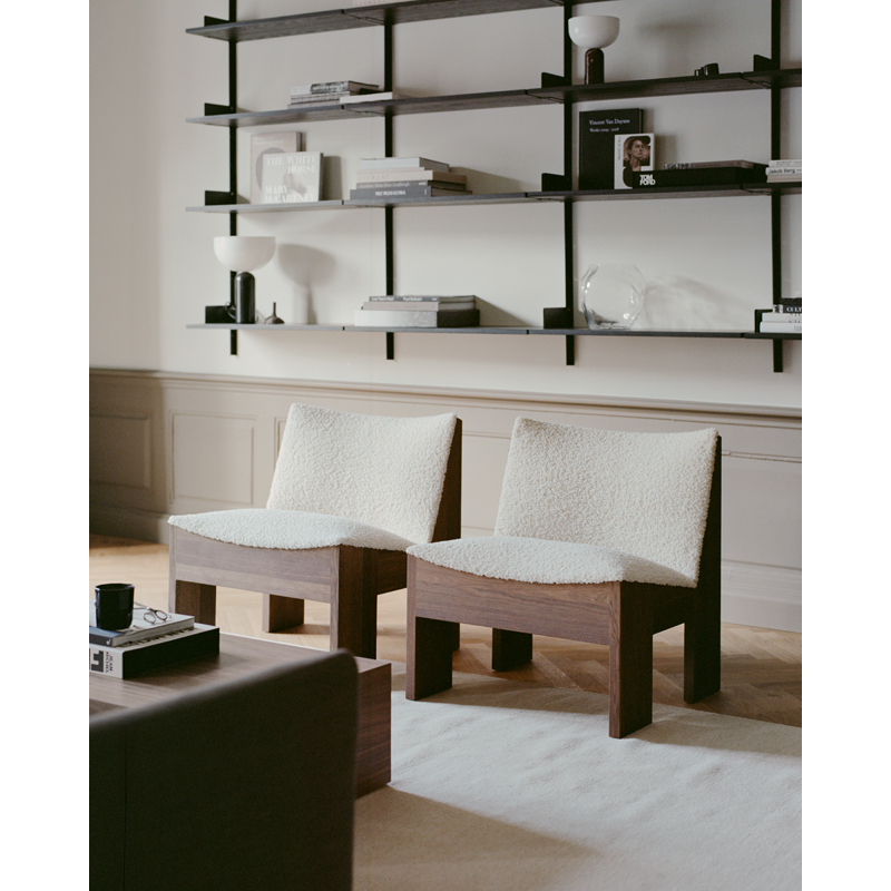 Fauteuil TENON Chêne fumé/ Drake Spacedust NEW WORKS