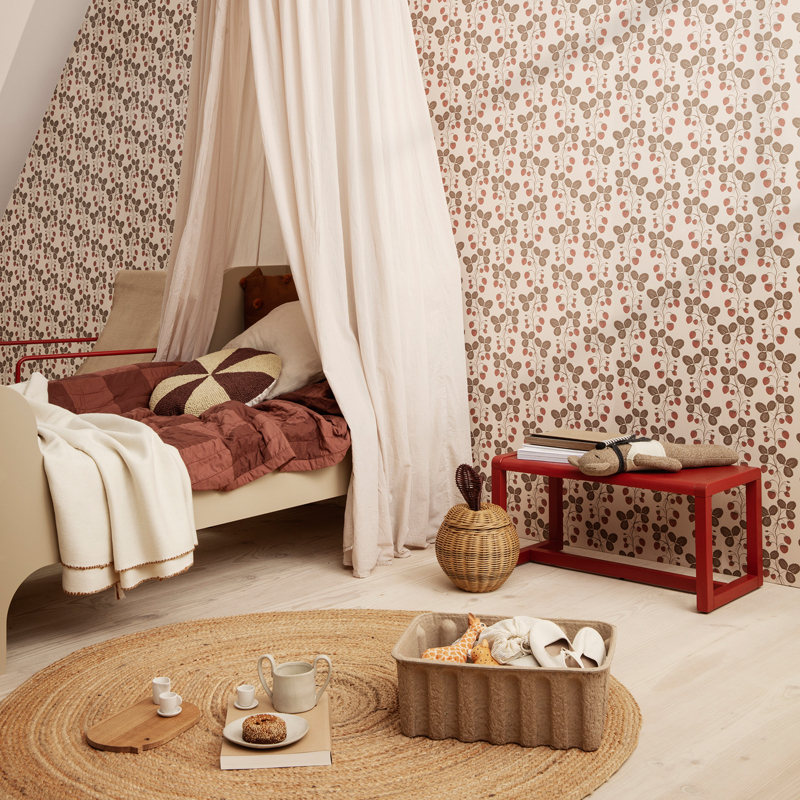Siège enfant Banc enfant LITTLE ARCHITECT Rouge coquelicot FERM LIVING