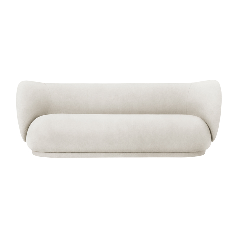 Canapé RICO 3 places Brossé Blanc cassé FERM LIVING