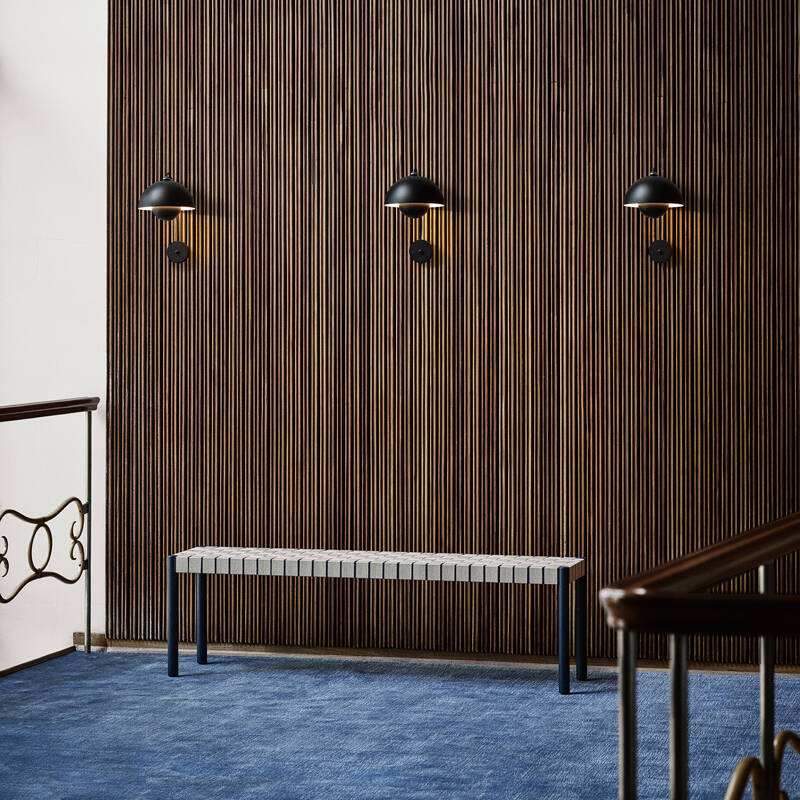 Tapis THE MOOR AP7 Bleu gris AND TRADITION