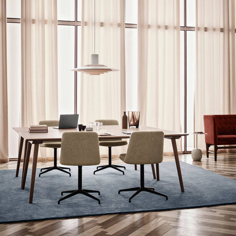 Tapis THE MOOR AP7 Bleu gris AND TRADITION