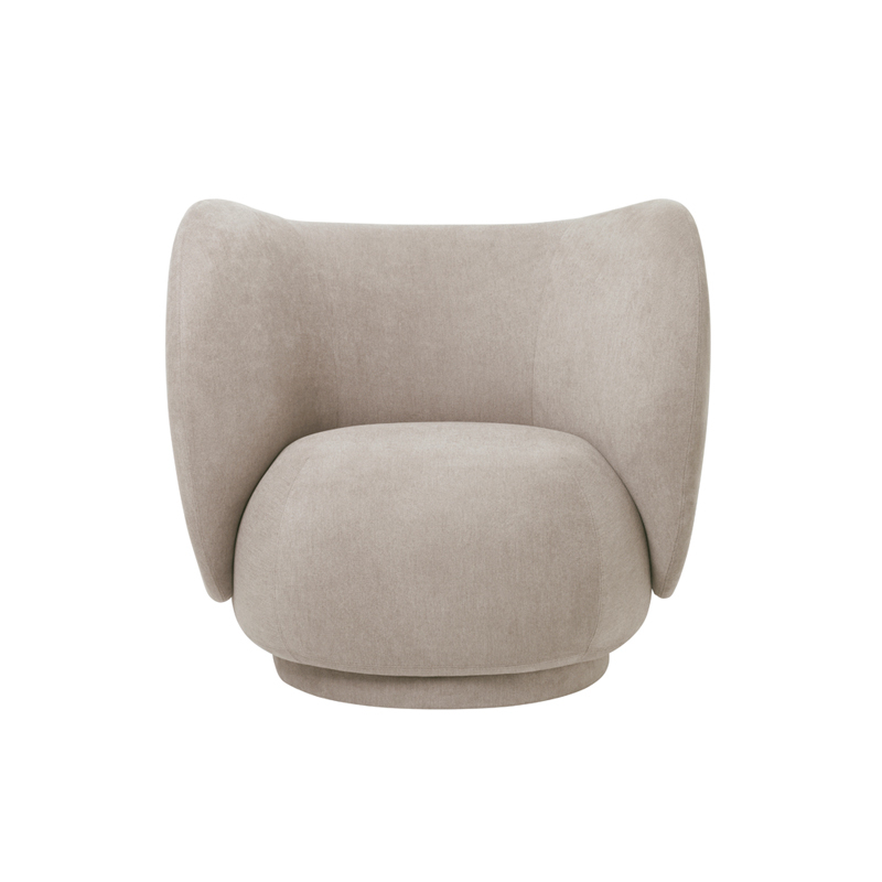 Fauteuil RICO Brossé Sable FERM LIVING