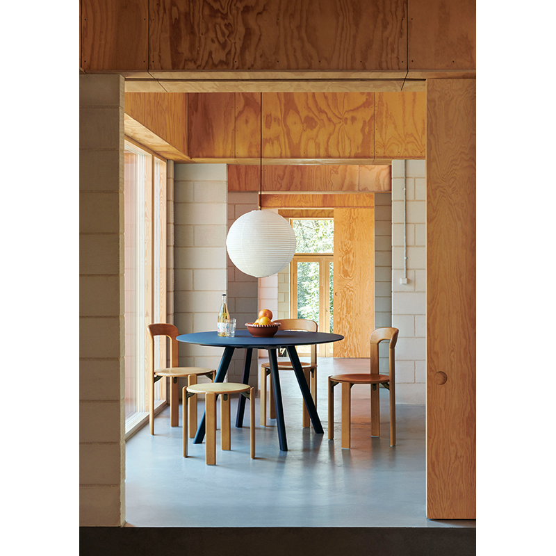 Table CPH 25 Ø 120 Bleu fumé HAY