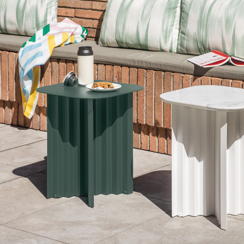 Table d'appoint guéridon PLEC small acier Vert RS BARCELONA