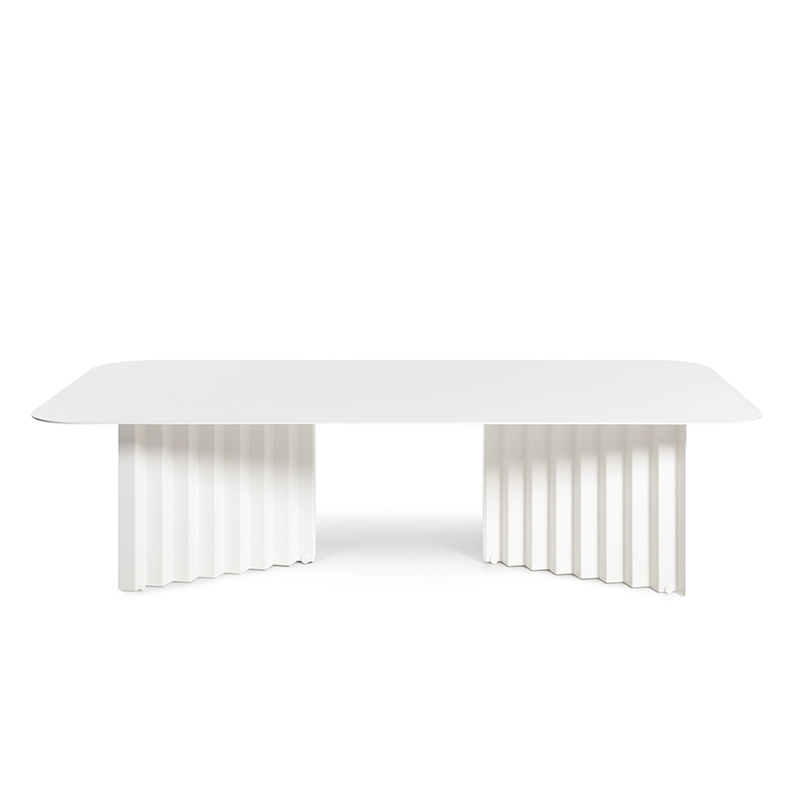 Table basse PLEC large acier Blanc RS BARCELONA