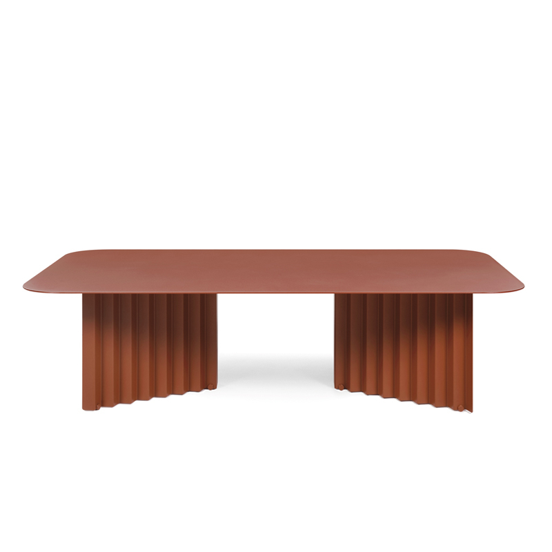 Table basse PLEC large acier Terracotta RS BARCELONA