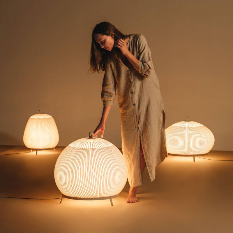 Lampe à poser KNIT 7492 Beige M1 VIBIA