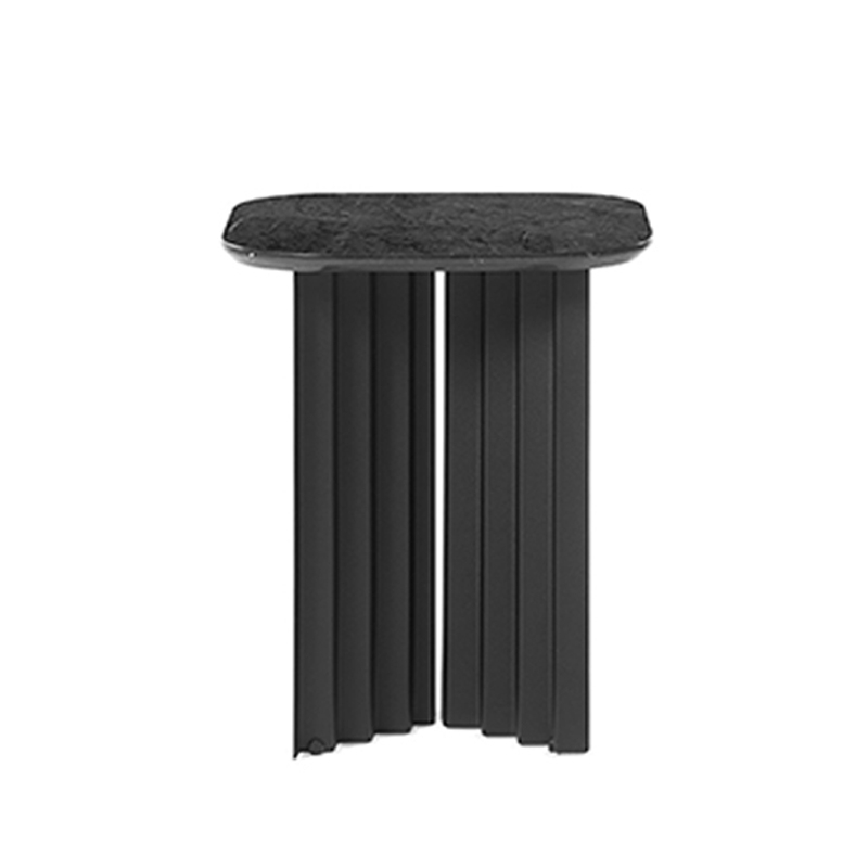 Table d'appoint guéridon PLEC small marbre Noir RS BARCELONA