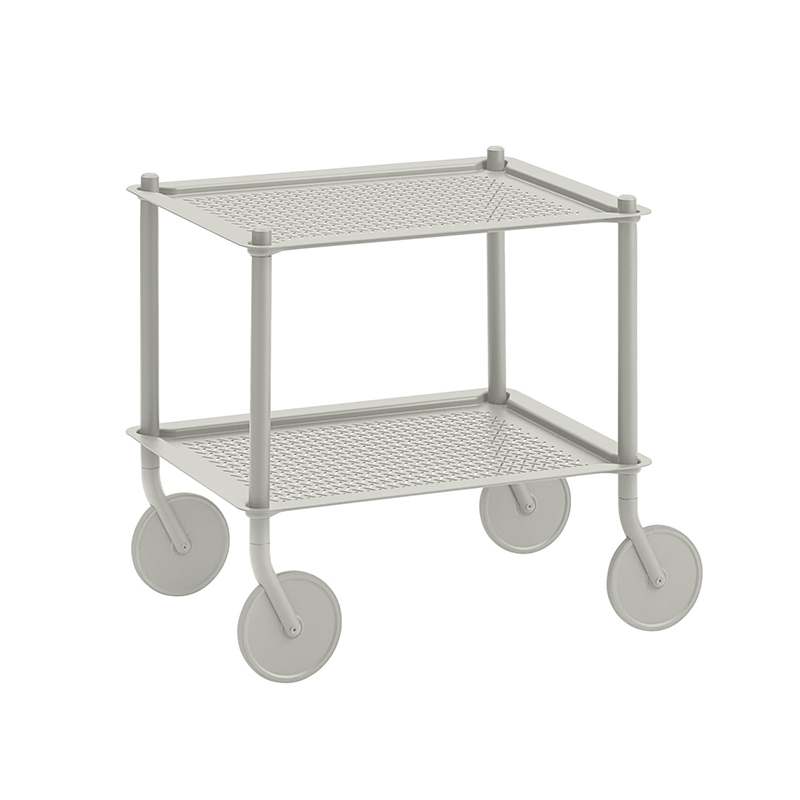 Desserte FLOW TROLLEY 2 niveaux Gris MUUTO
