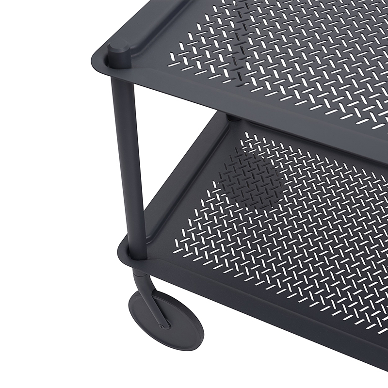 Desserte FLOW TROLLEY 2 niveaux Bleu-gris MUUTO