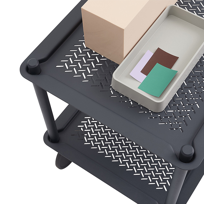 Desserte FLOW TROLLEY 2 niveaux Bleu-gris MUUTO