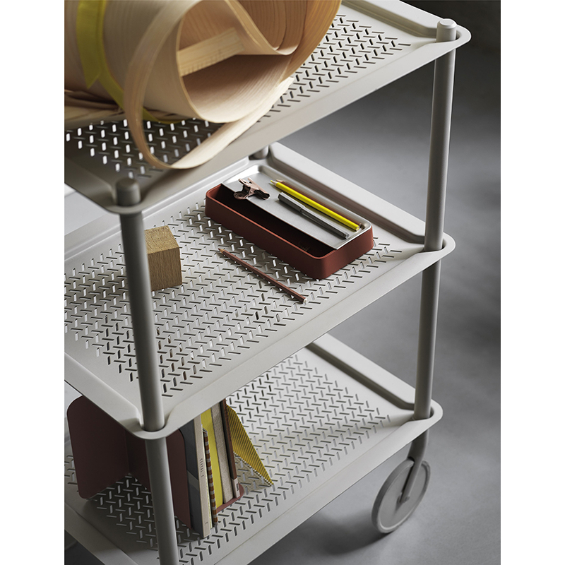 Desserte FLOW TROLLEY 3 niveaux Gris MUUTO